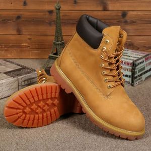 Usa Hot Sell Stock Luxury Embroidery Designer <b>Boots</b> Premium Waterproof Fashion Casual Yellow <b>Boots</b> - Product Image 1