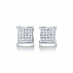 Meilleur prix de l'offre pour des boucles d'oreilles en diamant naturel taille unique de 0,50 ct en or blanc 10 carats - Product Image 2