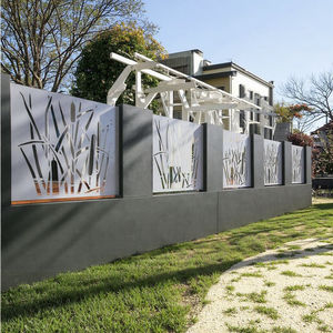 מודרני לחתוך לייזר סגסוגת אלומיניום מעקה לוח גידור עמיד למים מסכי גן מתכת דקורטיביים פרטיות לחדר נוף - Product Image 5