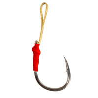 Hameçons doubles renforcés pour la pêche au jigging à la traîne au requin et à la truite de mer, résistance de rupture de 250 lb (113 kg), en acier inoxydable