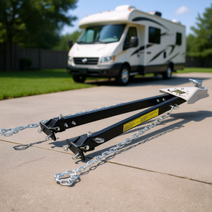 Barre de remorquage universelle pour voiture et camping-car, capacité 5000 lb, avec coupleur de 2 pouces, pour remorquage plat ou de bateau, équipement de remorquage de véhicules - Product Image 2