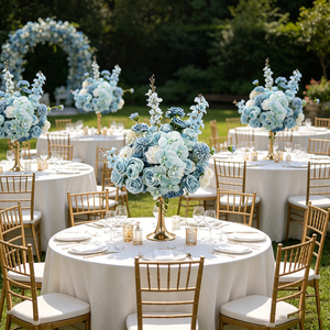 Floral Arrangement Wholesale 30cm 40cm 50cm Blue <b>Hydrangea</b> Flower Ball Centerpieces for Wedding Bouquet Decoration - Product Image 1