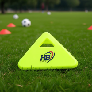 Discos Marcadores Triangulares Fluorescentes Verdes (10 Unidades) para Entrenamiento - Product Image 2
