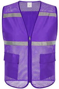 Gilet da Volontario Leggero e Traspirante in Rete, Alta Visibilità con Strisce Riflettenti, Tasche Multiple, Logo Personalizzato Stampato - Product Image 2