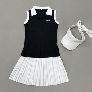 Neues Damen-Sommer-Tennisoberteil mit V-Ausschnitt, Ärmellos, Feuchtigkeitsableitend und Schweißabsorbierend, Casual Sportbekleidung - Product Image 1