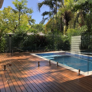 Supports de panneaux en verre SS304 à finition anti-corrosion moderne <span class=keywords><strong>pour</strong></span> clôture de piscine extérieure et barrière de jardin en verre sans cadre - Product Image 2
