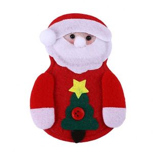Décorations de Noël, décorations de table de Noël, ensemble de couverts, housses de couteau et de fourchette Père Noël et Bonhomme de neige, cadeau de Noël pour enfants - Product Image 5