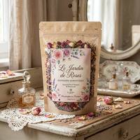 Sachet refermable en PET/VMPET/PE avec logo personnalisé pour l'emballage de chips et de pot-pourri botanique parfumé