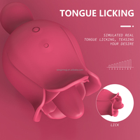Großhandel USB Wiederaufladbarer IPX7 Wasserdichter Silikon-ABS-Vibrator mit 9 Frequenzen für Frauen – Leistungsstarker Oral-Stimulator mit Zungenleck-Funktion