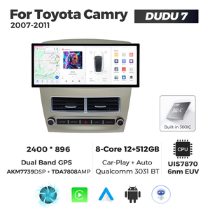 Reproductor Multimedia para Auto MEKEDE DUDU7 con Car-play, Android 13, 2400*896 2K, Pantalla de 12.3 Pulgadas, Radio, GPS, 4G LTE para Toyota Camry 2006-2011 - Product Image 4