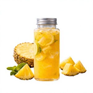 Botella Cuadrada de Plástico Transparente PET VD300-33 de 300 ml, Personalizable, al por Mayor, de Grado Alimenticio, para Bebidas y Té, Fabricante de Vietnam - Product Image 1