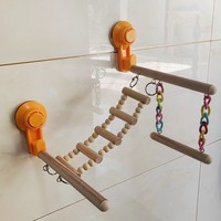 Station d'activités pour perroquets avec échelle d'escalade, balançoire, aire de jeux, jouet suspendu pour voiture à ventouse, fournitures en gros