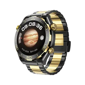 <span class=keywords><strong>Smartwatch</strong></span> Z91 Pro Max con Schermo AMOLED, Navigazione GPS, Ricarica Magnetica, Chiamate, Impermeabile, Elegante <span class=keywords><strong>Oro</strong></span> Lusso per Uomini e Donne - Product Image 6