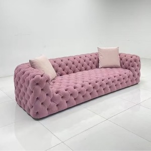 KTVソファイタリアンスタイルムーン表面ボタンソファバークラブパーティールーム個室バーカウンターKTVスペシャル - Product Image 1