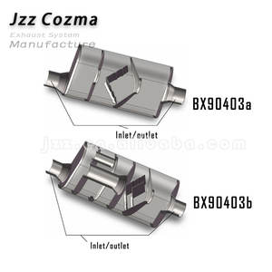 <span class=keywords><strong>Silencieux</strong></span> d'échappement automobile de performance universel, entrée/d'issue décalée de 3 pouces, corps ovale de 9x4 pouces, <span class=keywords><strong>silencieux</strong></span> à son profond - Product Image 6