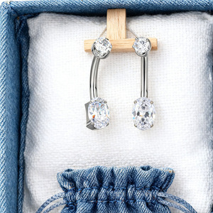 <span class=keywords><strong>Opal</strong></span> Vòng Sao <span class=keywords><strong>Opal</strong></span> nội bộ chủ đề cầu vồng tỏa sáng cho phong cách vui tươi ASTM-F-136 hợp kim titan nội bộ ren rốn - Product Image 2