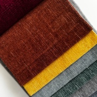Tela de Tapicería de Chenilla Ecológica de Lujo, Mezcla de Viscosa y Poliéster, Tejido de Punto, Teñido Liso, Impermeable, Moderno, para Sofás y Hogar