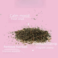 Vente en gros d'herbe à chat séchée de qualité supérieure 100% feuilles d'herbe à chat naturelle menthe en bouteille de 45ml d'herbe à chat comestible sans additif