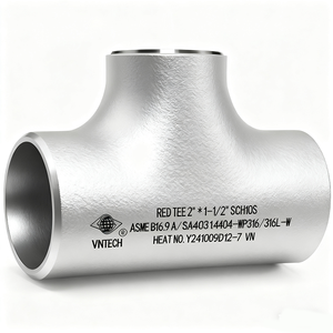 ข้อต่อท่อสแตนเลส VINTECH คุณภาพสูง รุ่น WP304 304L ASME B16 9 สำหรับระบบท่ออุตสาหกรรม - Product Image 1