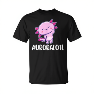 T-shirt dal design carino Auroralotl Axolotl per i fan di Aurora - Product Image 2