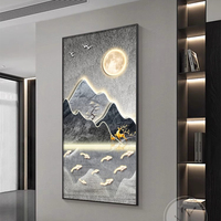 Peinture murale de paysage haute résolution imprimée en héliogravure haut de gamme Jinshan pour salon, couloir, allée, écologique et résistante à l'eau