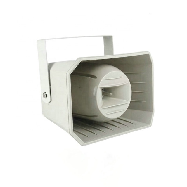 SWORT H5 50W White Waterproof Alarm Siren Horn Speaker with Loud Sound High Quality Siren 200Hz-20KHz Frequency Range Outdoor