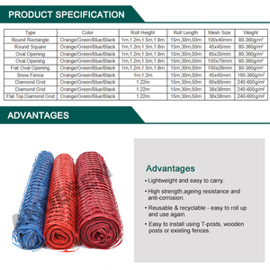 Cam nhựa lưới rào cản hàng rào lưới an toàn hàng rào cho ngoài trời - Product Image 5