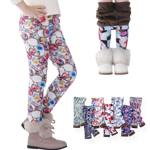 Custom Girls Leggings Toddler & Kids Thick Warm Pants Children Winter Autumn Printed Flower Leggings for Girls - Product Image 1