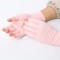 Mitad de dedo de la mano de la artritis guantes para terapia física.