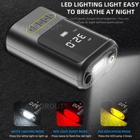 Pompe à air électrique portable sans fil numérique à cylindre unique, mini gonfleur de pneus de voiture 12V universel