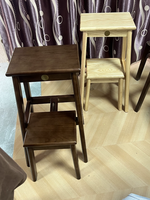 Chaise de bar en bois massif, tabouret en bois pour la maison, pouf, repose-pieds pour le salon, chaise d'escalier