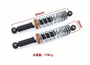 โช้คอัพหลังปรับระดับได้คุณภาพสูง 340 มม. สำหรับรถมอเตอร์ไซค์ Honda Wave <span class=keywords><strong>125</strong></span> รุ่น Wave125 อะไหล่แต่ง - Product Image 2