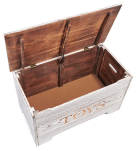 Coffres de rangement pour jouets en bois massif (charnières de sécurité) - Product Image 5