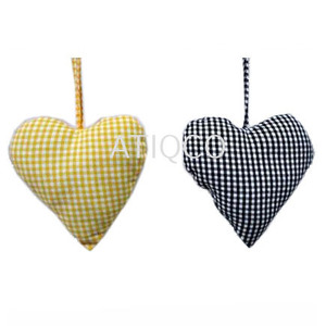 Stylish Modern Cloth Heart Hanging Christmas Ornament for Small <b>Trees</b> Indoor Use - Product Image 3
