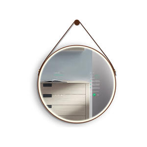 Espelho redondo para banheiro, de alta qualidade, moderno, para música, reprodução, wi-fi, câmera hd, mágica, android, tv, espelho led, 5 anos - Product Image 4