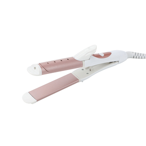 เครื่องหนีบผมและม้วนผม 2 in 1 น้ำหนักเบา พร้อมที่หนีบลอนผม สำหรับจัดแต่งทรงผมระหว่างเดินทาง รุ่น WLX-917 ดีไซน์ตามหลักสรีรศาสตร์ แผ่นหนีบแบบลอย 3 มิติ - Product Image 1