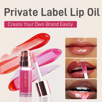 Vegan Lip Oil Fruit Smaak Hydraterende Make-up Private Label Vloeibare Lipbalsem Butter Gloss Lipstick Lip Oil