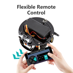 Kit de démarrage de robot tortue intelligent éducatif STEM pour enfants et adultes, avec commande par application WIFI, tutoriel, codage DIY, compatible <span class=keywords><strong>Arduino</strong></span>, ESP32 - Product Image 6