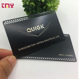 Venta al por mayor personalizado 0,3mm de espesor en blanco mate grabado con láser negro plata Acero inoxidable Metal tarjeta de visita - Product Image 2
