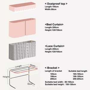Tende da <span class=keywords><strong>letto</strong></span> ricamate in pizzo <span class=keywords><strong>per</strong></span> dormitorio <span class=keywords><strong>per</strong></span> studenti, tenda a baldacchino <span class=keywords><strong>per</strong></span> <span class=keywords><strong>letto</strong></span> a castello - Product Image 5