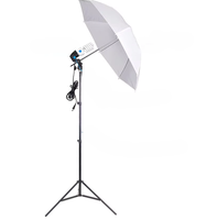 Kit d'éclairage continu avec parapluie réflecteur en alliage d'aluminium pour appareil photo, vidéo, studio photo et usage quotidien