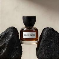 Flacon de parfum en verre rond transparent écologique pour homme, 30 ml, 50 ml, 100 ml, avec logo personnalisé pour un emballage de parfum de luxe
