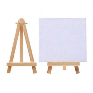 Custom Customizable Stretched Canvas 14 Mini Wood Display <b>Easel</b> Kit Artist <b>Tabletop</b> Holder Stand Waterproof ECO-Friendly Paint - Product Image 2