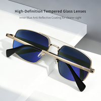 Lunettes de soleil de luxe pour hommes et femmes, montures classiques de créateur, verres en titane trempé de haute qualité, tendance, pour la conduite, vente en gros