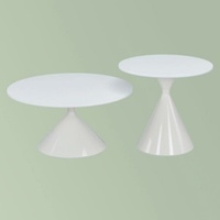 Juego de Mesa de Centro Redonda al por Mayor, Mesa de Centro Simple con Tapa de Mármol para Sala de Estar