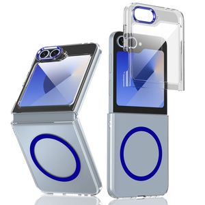 Funda Magnética Transparente para Samsung <span class=keywords><strong>Galaxy</strong></span> Z Flip 7 6 5 4 3, Antigolpes, Antiamarilleo, con Protección para <span class=keywords><strong>la</strong></span> Lente de <span class=keywords><strong>la</strong></span> Cámara - Product Image 4