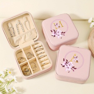 กล่องใส่เครื่องประดับขนาดเล็ก A-Z พกพาสะดวก พร้อมฝาใส สำหรับต่างหู แหวน สร้อยคอ - Product Image 5