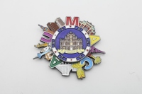Aimant de réfrigérateur en métal personnalisé de luxe, sur mesure, fabriqué en usine OEM/ODM, souvenir touristique de Macao rotatif
