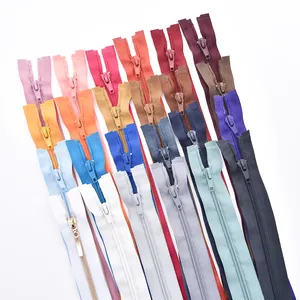 Colorful 3# 5# 7# 8# 10# Nylon Zipper Open End for Garments