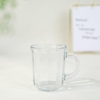 Gobelet en verre réutilisable de style nordique NOVEDO - Transparent, haute qualité, pour table et restaurant, boissons chaudes/froides